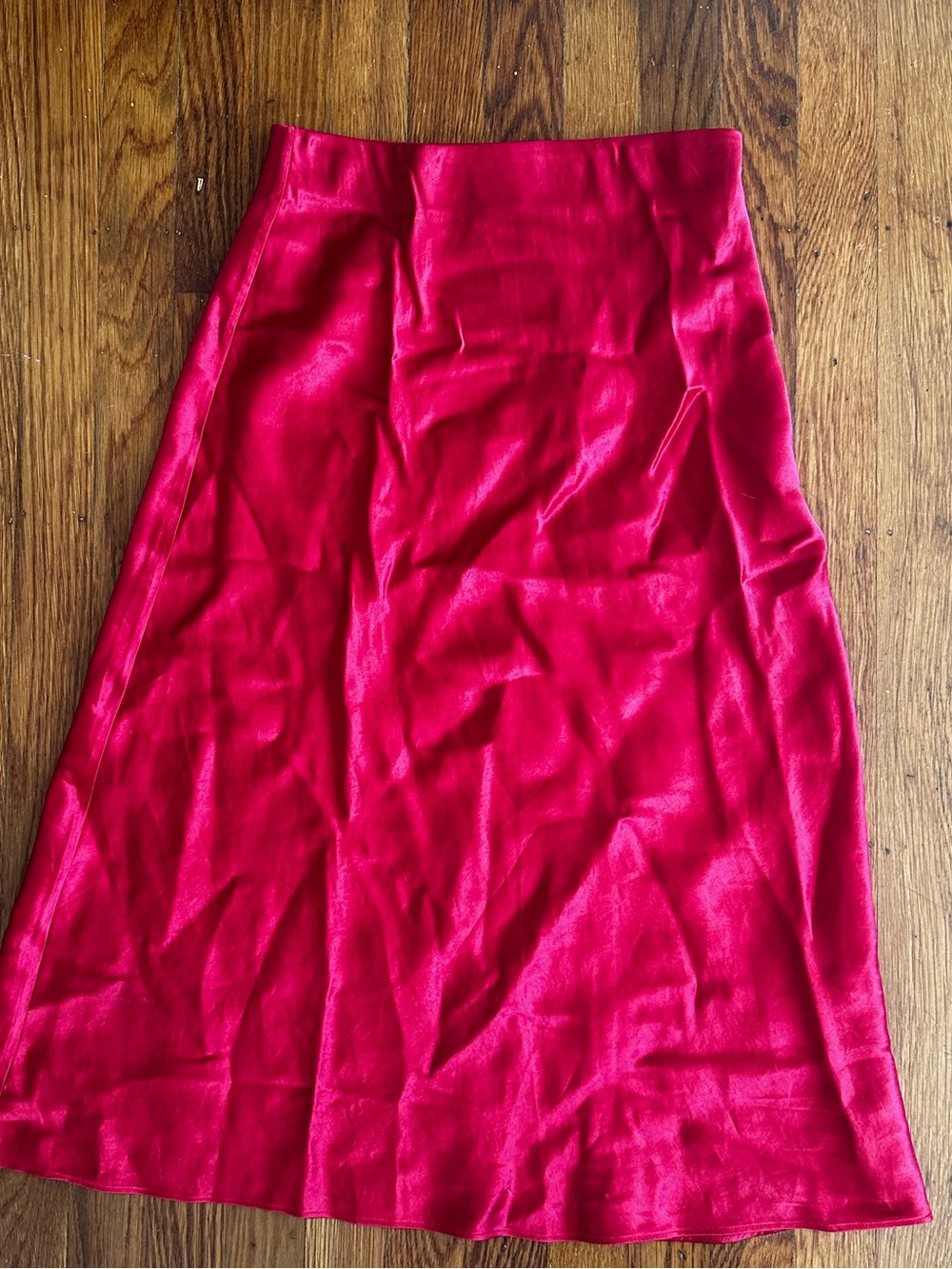 Aritzia Babaton Bright Red Midi Skirt